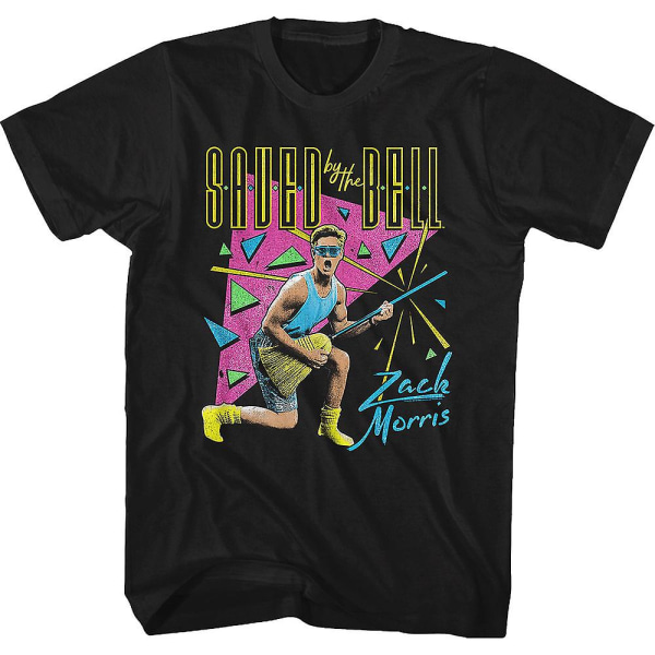 Neon Zack Morris Saved By The Bell T-shirt M