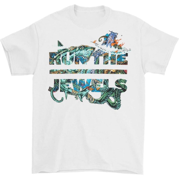 Run The Jewels Hvid Haj Tee T-shirt XL