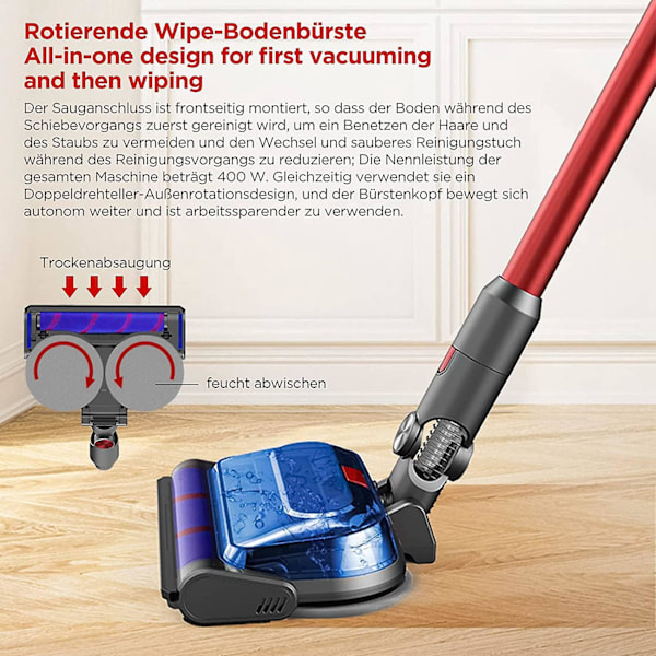 Tilbehør Mop Sug Elektrisk Mop Med Lås Mop For V15 V11 V10 V8 V7 Støvsuger