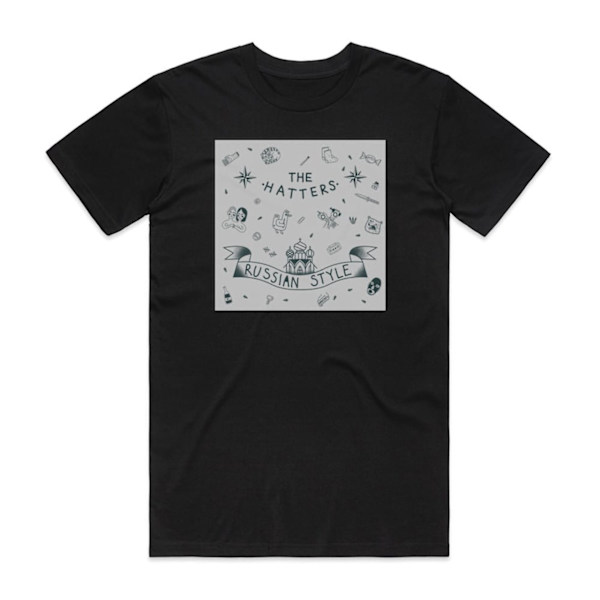 The Hatters Russisk Stil Album Cover T-Shirt Sort M