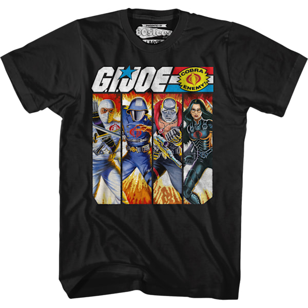 Cobra Box Art Collage GI Joe T-shirt XXXL