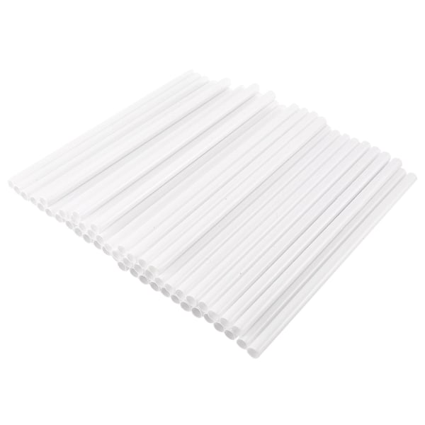 50 st vita plastpinnar för tårtkonstruktion och stapling