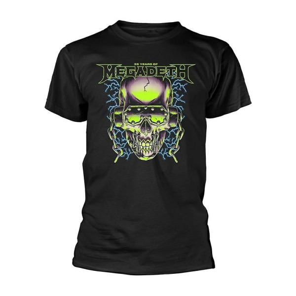 Megadeth 35 vuotta H/Phones Skull T-paita XXL