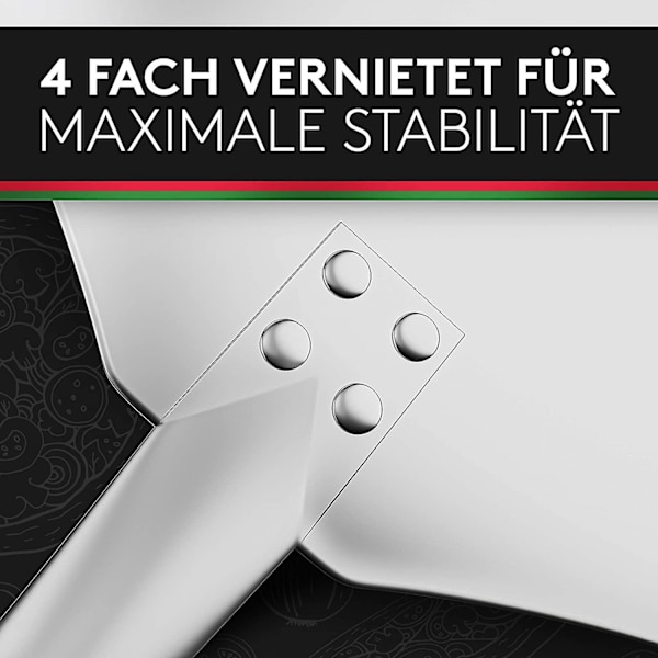 Pizzaskuffe, pizzaspade i rustfritt stål (90 cm) - praktisk og solid linje, pizzaløfter