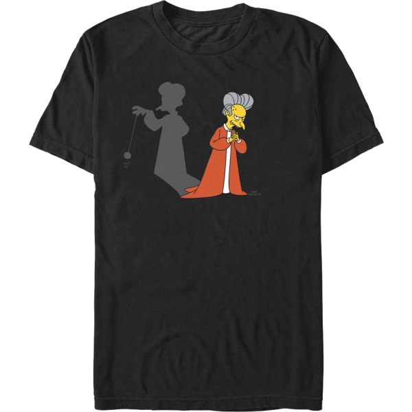 Count Burns Shadow The Simpsons T-paita M
