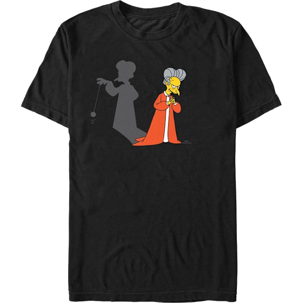 Count Burns Shadow The Simpsons T-paita XL