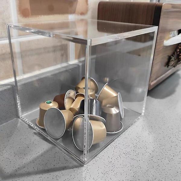 Kapselkaffeförvaringsställ Box Skrivbord Transparent Akryl