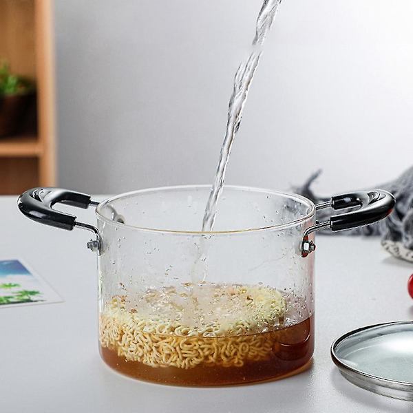 1,2L Soppa Gryta Hälsopotta Kök Eldfast Explosionssäker Transparent Gryta