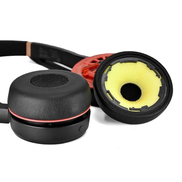 Udskiftnings ørepuder i læder, ørepuder til -Jabra evolve 75 75+ / 75 75MS Headset
