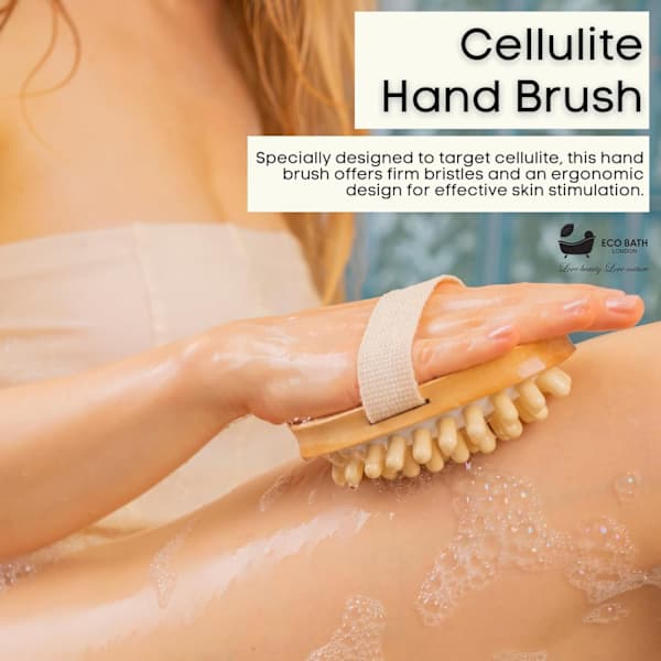 Cellulite håndbørste - Cellulite behandlingsbørste, effektiv cellulitefjerner og massager, eksfolierende træmassagebørste