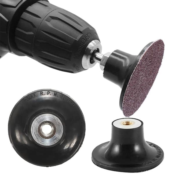 2 stk 50 mm holdere for sliperuller med 6,35 mm skaft