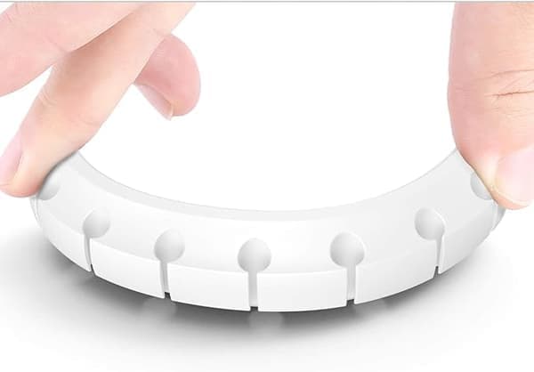 Kabelholder Clips, 3-pak Kabelhåndtering Ledningsorganisator Clips Silikone Hvid 357-godt sæt White 357-well set