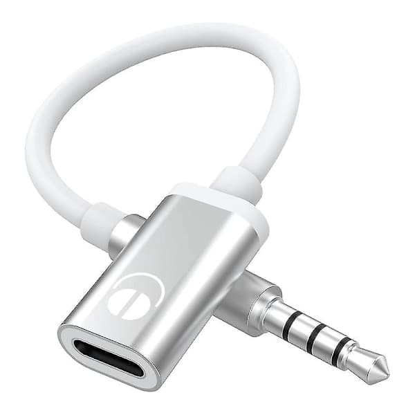 3,5 mm han til USB-C hun lydkabel, analog lydstik hovedtelefonadapter til MP3-afspillere, bærbare computere, tablets