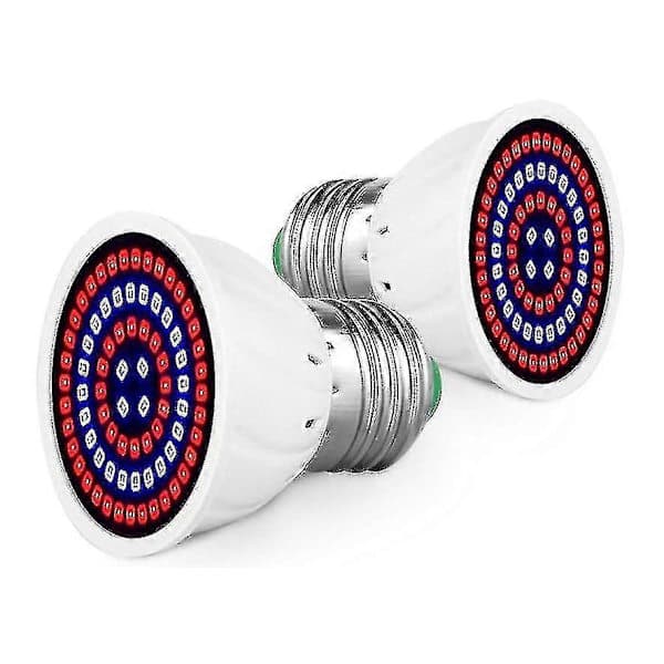 5-pack LED-växtlampor för inomhusväxter - Fullspektrum ljus trädgårdsdekor --Uki E27 80 E27 80