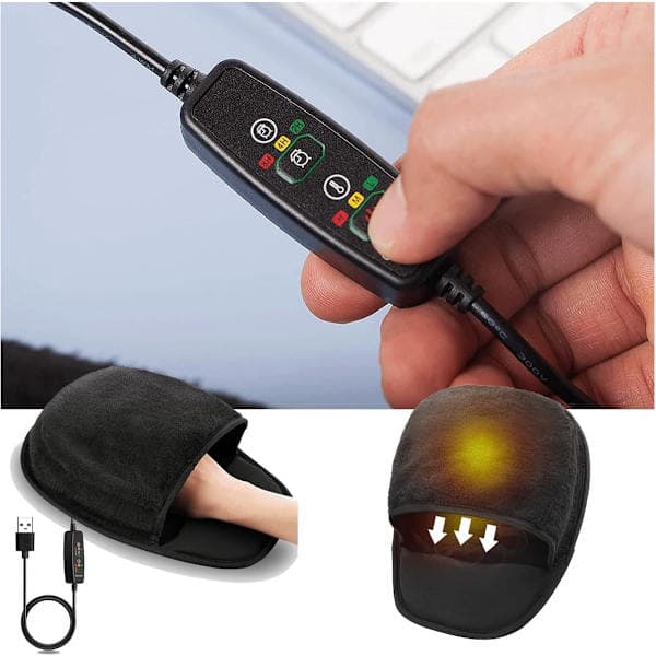 DiverseGoods Oppvarmet Musematte, Plysj Musematte, Varm Musematte, Varm Musematte for Vinter, Oppvarmet USB Musematte