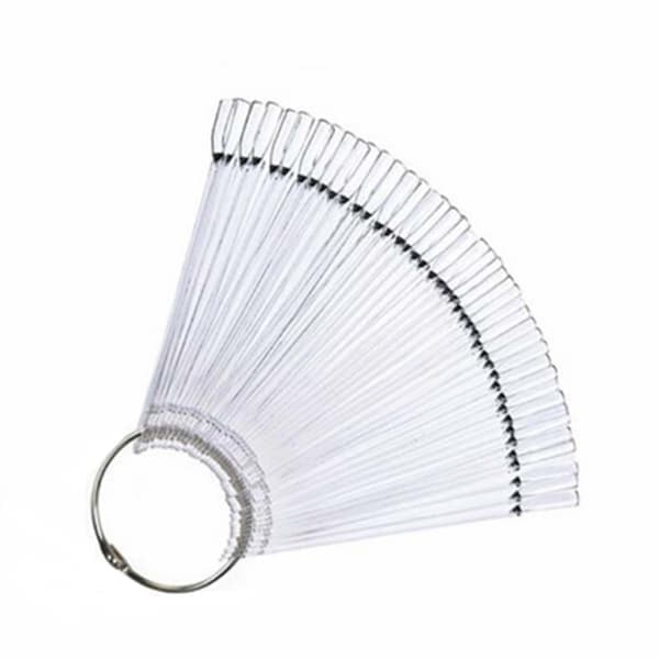 Displaytips, smidig prøvekort / display med tips i plexiglas