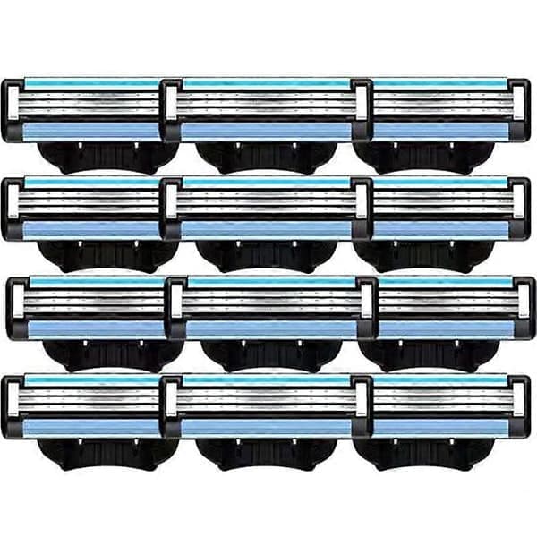 24 stk. erstatningsblader, manuelle Mach 3 erstatningsblader for Mach 3 herreblad