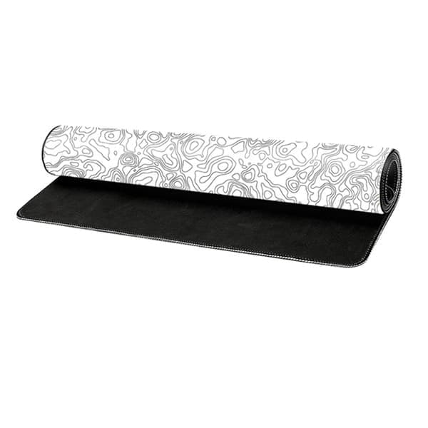 Kunstnerisk musematte med blomstermotiv White