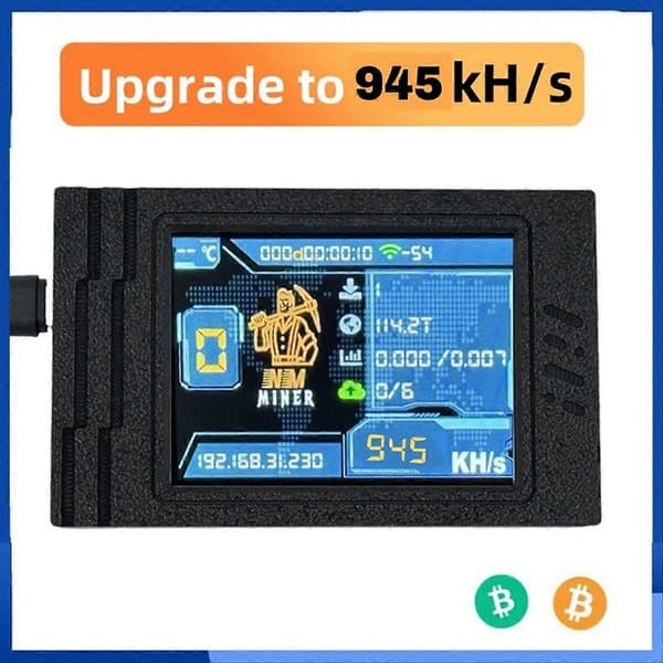 NerdMiner V2 MAX Solo Miner 945KH/S kryptolaite