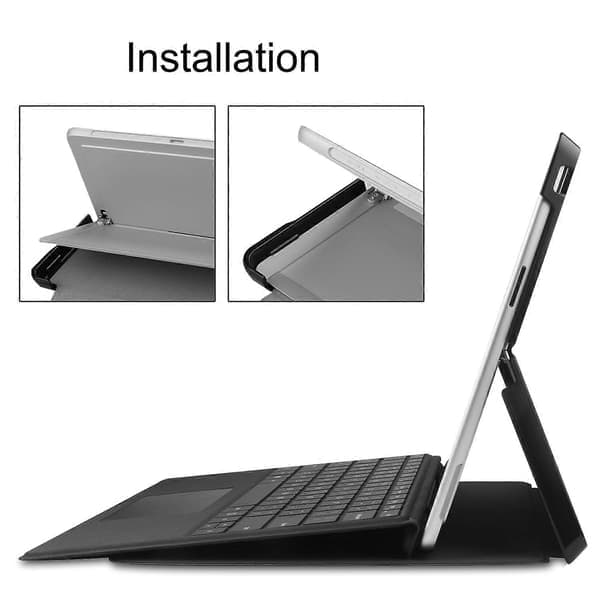 Etui til Microsoft Surface Pro 10/Pro 11 PU læder mønstertryk stander Folio Tablet Cover