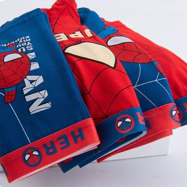 4 st Spiderman barnunderkläder Marvel bomullstrosor för pojkar M M