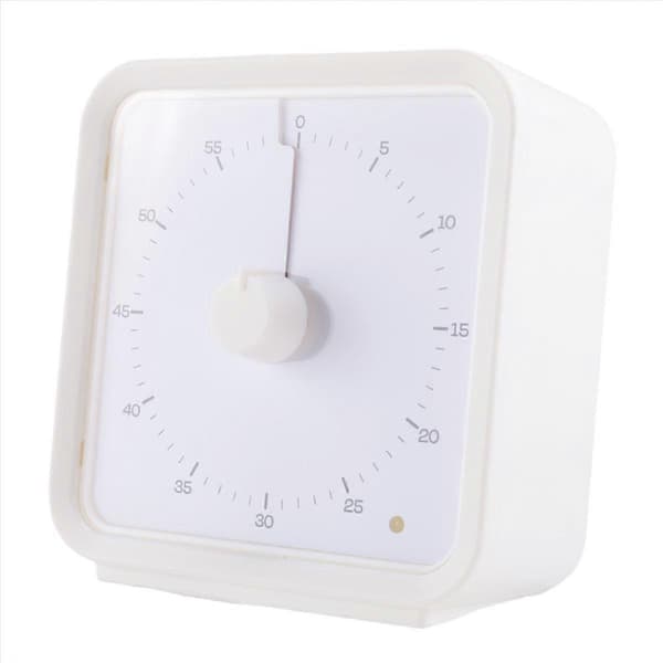 Timer for kjøkken, 60-minutters visuell timer med lydløs drift -A