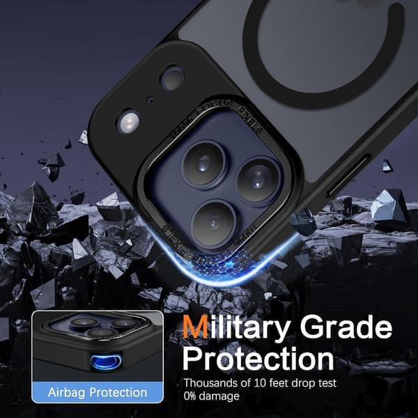 iPhone 17 PRO Cover - Magsafe Frosted Cover - SORT sort
