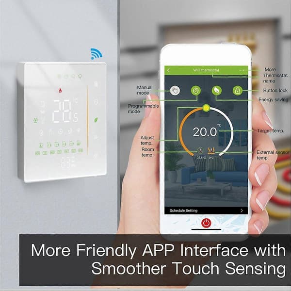 TUYA Smart Termostat Programmerbar Hemuppvärmningstermostat, B