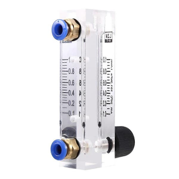 0,1-1L/MIN Akryl Flödesmätare med Variabel Area Luftflödesregulator