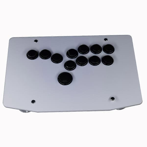 DIY-kontroller Full knapp Arcade Fighting Stick Spillkontroller Hitbox-stil Joystick for PS4/PS5/PC/SWITCH/Android, B White&black