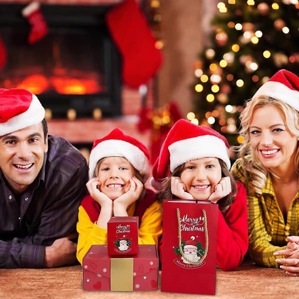 God Jul Överraskningslåda Presentförpackning Skapar Mest Överraskande Present Rött Kuvert Studsande Romantisk Presentförpackning, Rea, Överraskningslåda Presentförpackning