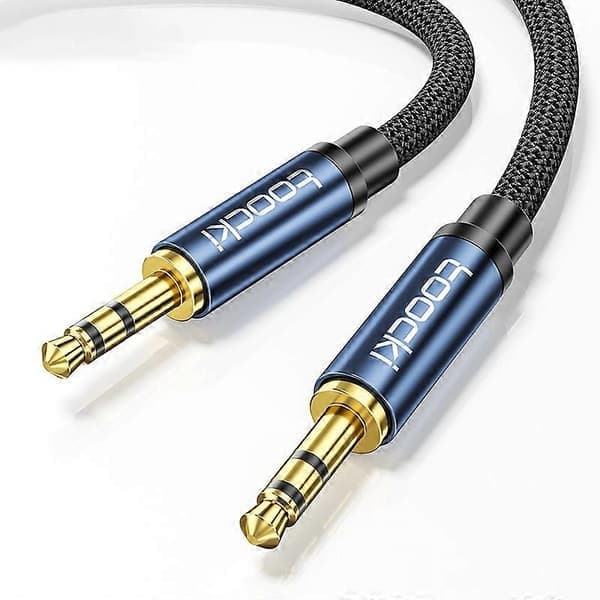 TOOCKI Q-YP05 3m Stereokabelledning 3,5 mm Han til Han AUX-lydkabel - Blå