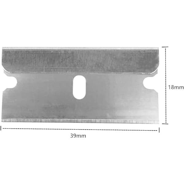 100 stk. plastskrapererstatning for bilklistremerkefjerner dekalskraper (metall)