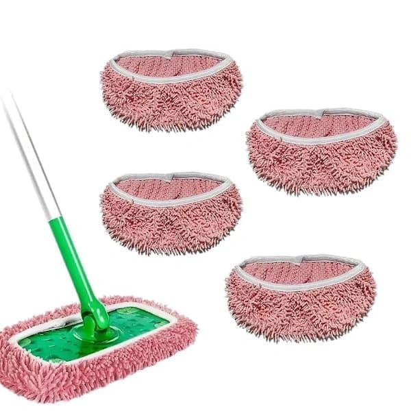 4-pack Swiffer moppbytesdukar - återanvändbara moppdukar för torr- och våtrengöring