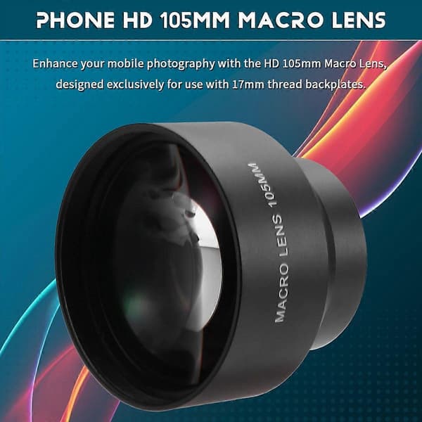 HD 105 mm makroobjektiv til 17 mm gevindbagplade til