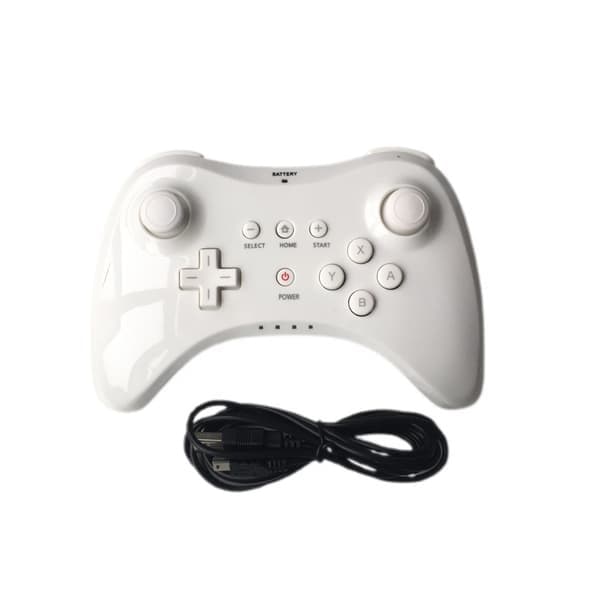 Pro Controller til Wii U, PowerLead Trådløs Controller Hvid White