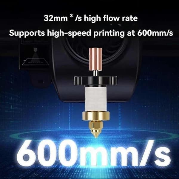 För Creality Ender-3 V3 KE/SE Hotend Kit, 3D-skrivare Keramisk värmeblock, Stöder 300°C Hög Temperatur-0.6mm