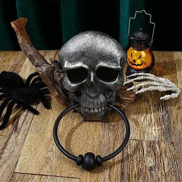 Halloween-dörrklocka Dödskalle Spöklik dörrklocka med ljud B