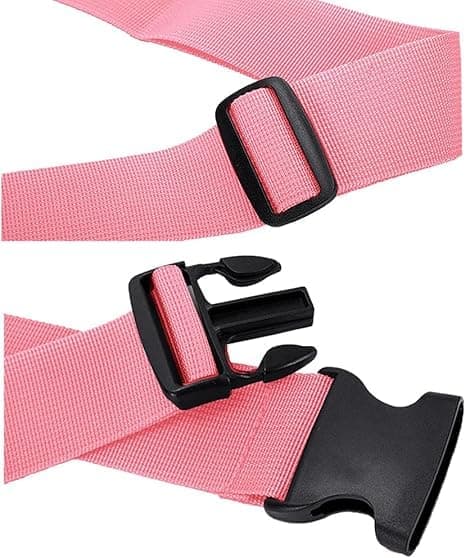 4-pack resväskeband för resväskor, remmar, resetillbehör, multifunktionella, rosa Pink