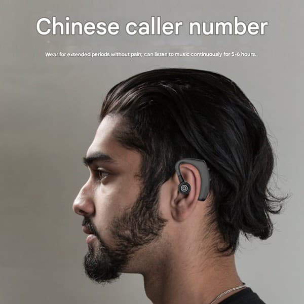 Bluetooth Mono Headset (Enkelt-sidet) - Tilsluttes din PC, Mac, tablet og/eller telefon - Støjreducerende, Sort