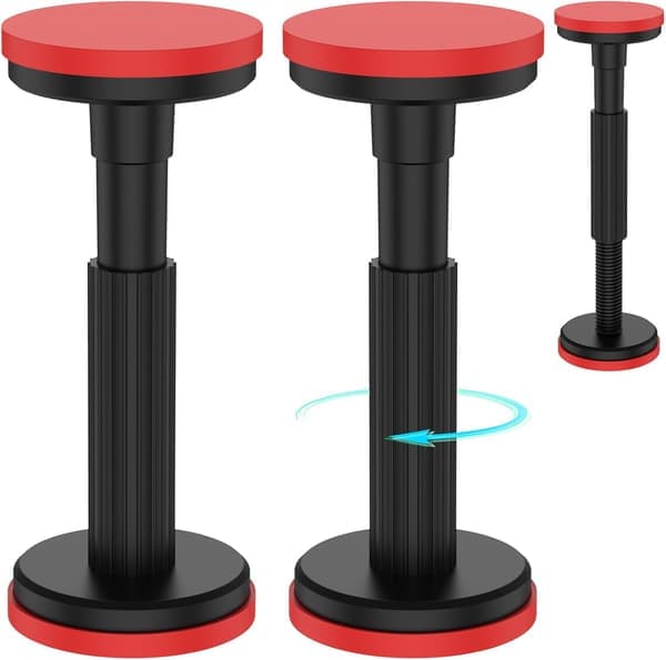 Teleskopisk stödstång, justerbart stödsystem, justerbar stödstång, stöder upp till 200 kg, 18-45 cm skåplyftstång för skåp (2-pack)