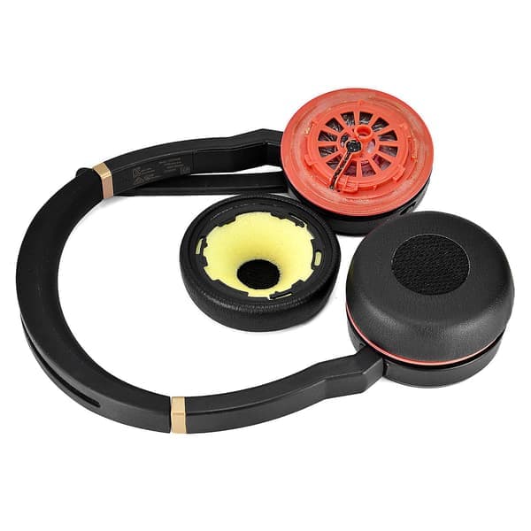 Udskiftnings ørepuder i læder, ørepuder til -Jabra evolve 75 75+ / 75 75MS Headset
