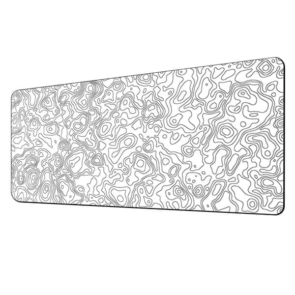 Kunstnerisk musematte med blomstermotiv White