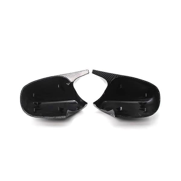 Bil Kolfiber Mönster Backspegel Kåpa Sidospegel Fodral Trim För 3-serie E90 E91 E92 2008-