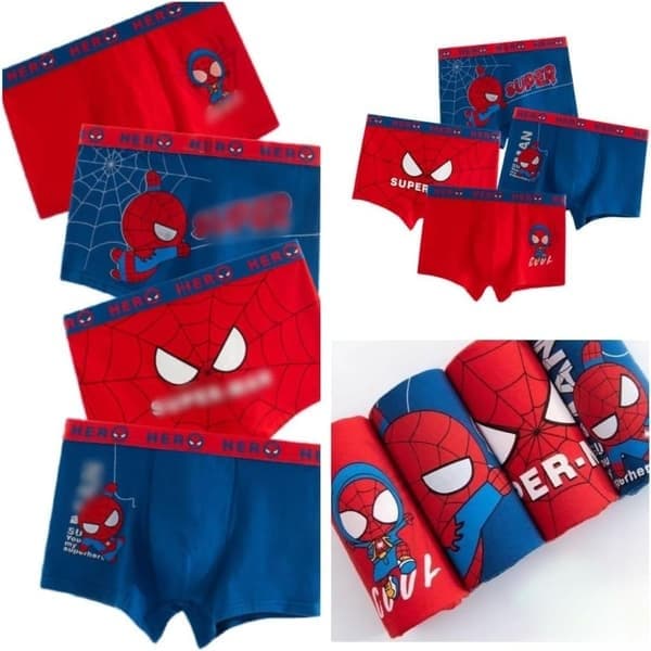 st Spiderman barnunderkläder Marvel bomull pojkkalsonger 3XL 3XL
