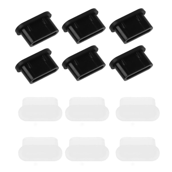 12 kpl silikonisia USB C -pölysuojia, Type C -pölysuoja, Type C -pölysuoja