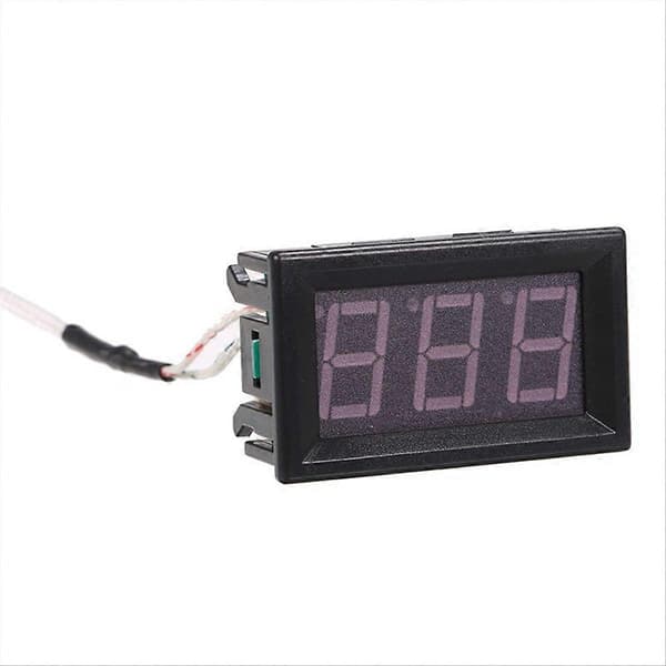Högtemperatur K-typ termoelementtermometer DC12V -30-800℃ Grön