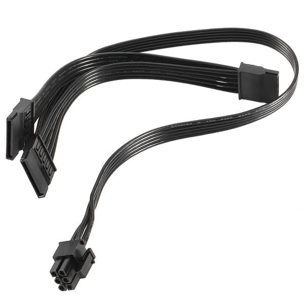 2 st 6-pin till 3x Sata-drivenhetskabel för Evga Supernova 650 750 850 1000 1600 2000 G2 G3 P2 T2