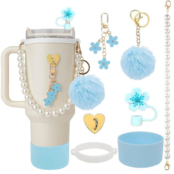 Blått hjerte 6-dels sett Blue Heart 6-Piece Set