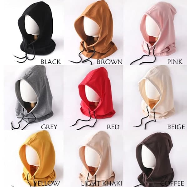 Bomull Balaclava Lett Tynn Hette Skjerf ROSA pink